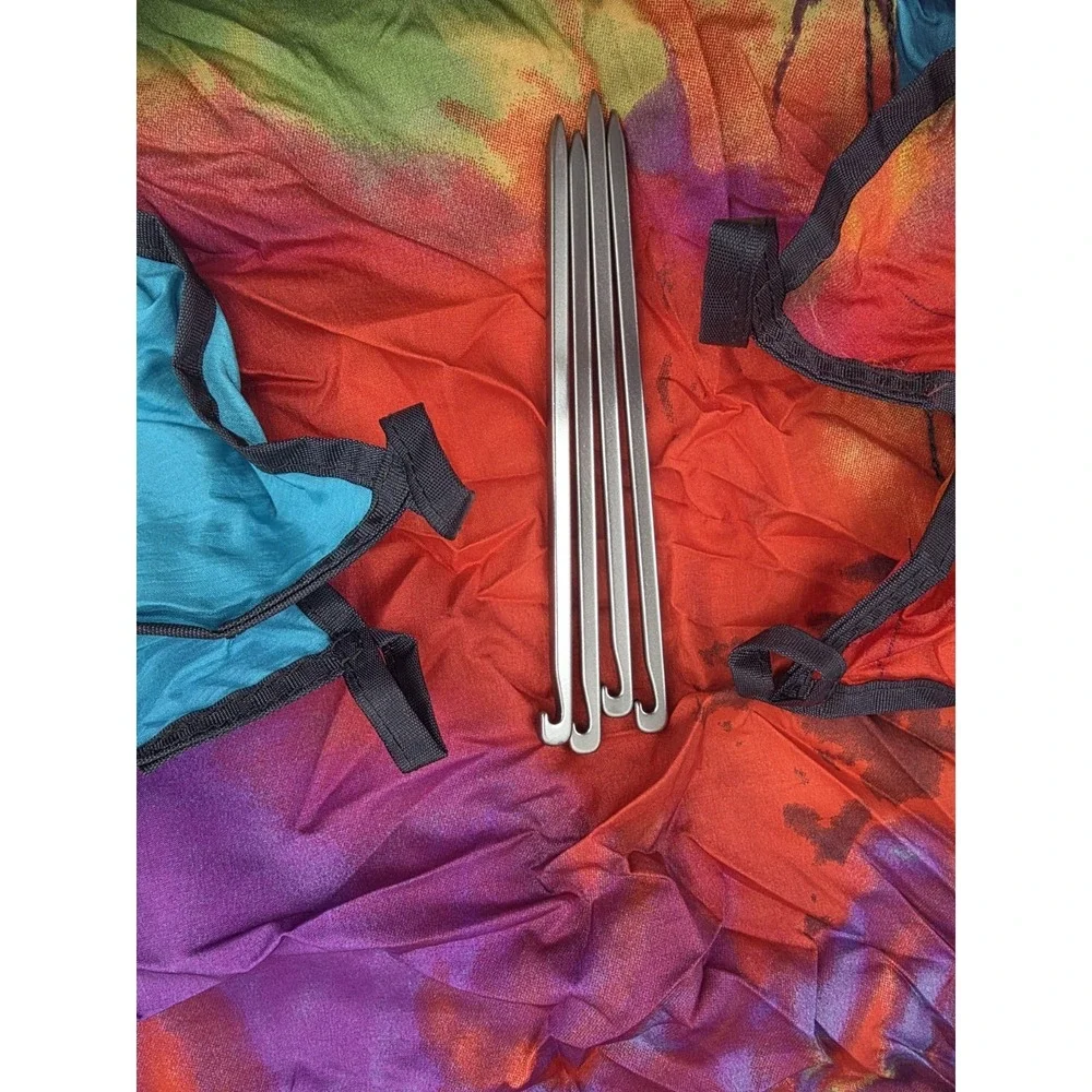 ENO Eagles Nest Islander Nylon Blanket w 4 Stakes Tie Dye Camping Festival Beach